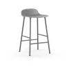 Normann Copenhagen Form Barstol H65 cm Grå/Grå Stål