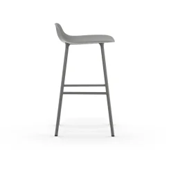 Normann Copenhagen Form Barstol H65 cm Grå/Grå Stål