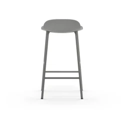 Normann Copenhagen Form Barstol H65 cm Grå/Grå Stål
