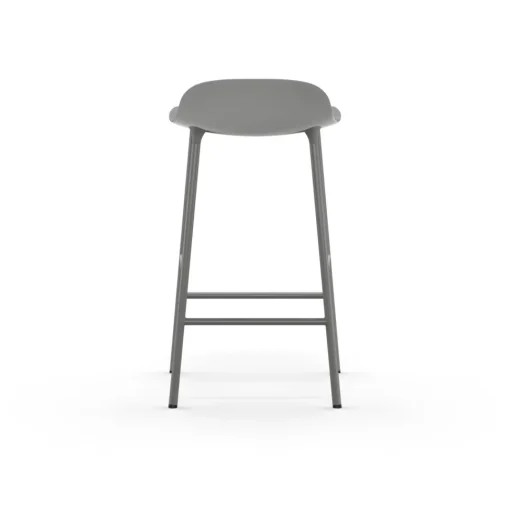 Normann Copenhagen Form Barstol H65 cm Grå/Grå Stål