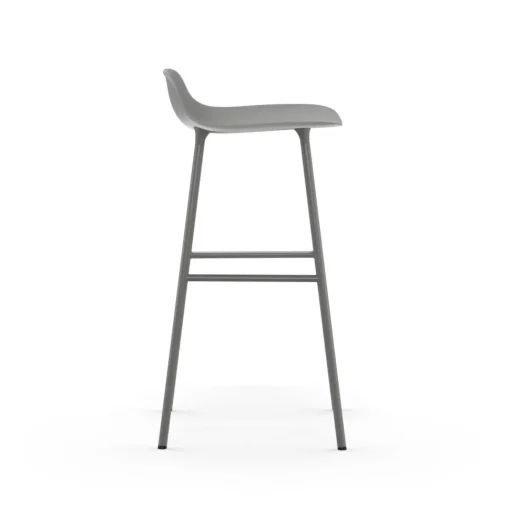 Normann Copenhagen Form Barstol H75 cm Grå/Grå Stål