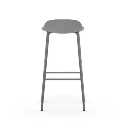 Normann Copenhagen Form Barstol H75 cm Grå/Grå Stål
