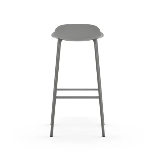 Normann Copenhagen Form Barstol H75 cm Grå/Grå Stål
