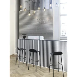 Normann Copenhagen Form Barstol H75 cm Grå/Grå Stål