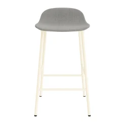 Normann Copenhagen Form Barstol 65 cm Polstret Gruppe 2 Creme/Stål