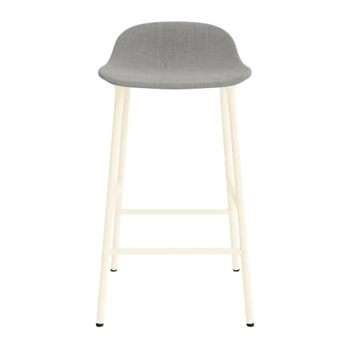 Normann Copenhagen Form Barstol 65 cm Polstret Gruppe 2 Creme/Stål
