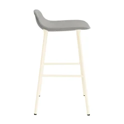 Normann Copenhagen Form Barstol 65 cm Polstret Gruppe 2 Creme/Stål