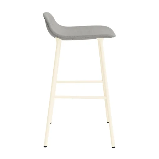 Normann Copenhagen Form Barstol 65 cm Polstret Gruppe 2 Creme/Stål