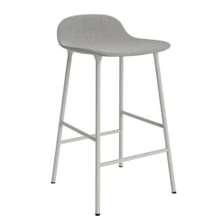 Normann Copenhagen Form Barstol 65 cm Polstret Gruppe 2 Varm Grå/Stål