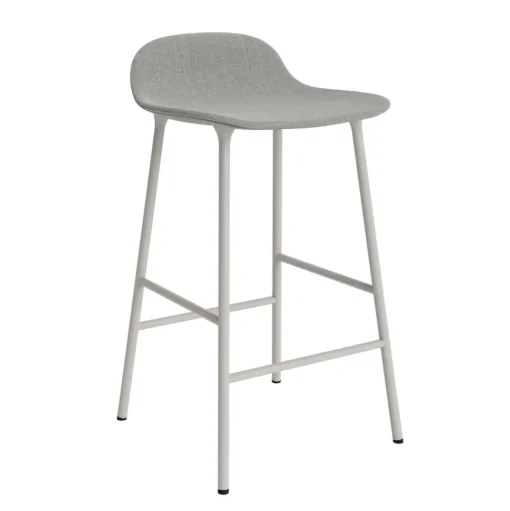 Normann Copenhagen Form Barstol 65 cm Polstret Gruppe 2 Varm Grå/Stål
