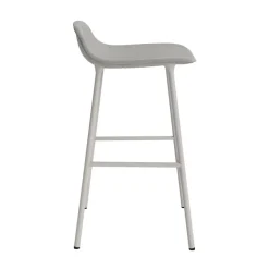 Normann Copenhagen Form Barstol 65 cm Polstret Gruppe 2 Varm Grå/Stål