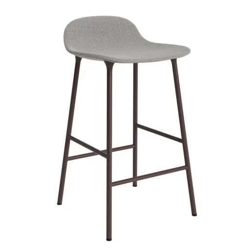 Normann Copenhagen Form Barstol 65 cm Polstret Gruppe 2 Brun/Stål