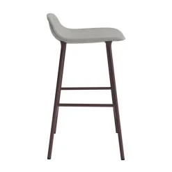 Normann Copenhagen Form Barstol 65 cm Polstret Gruppe 2 Brun/Stål
