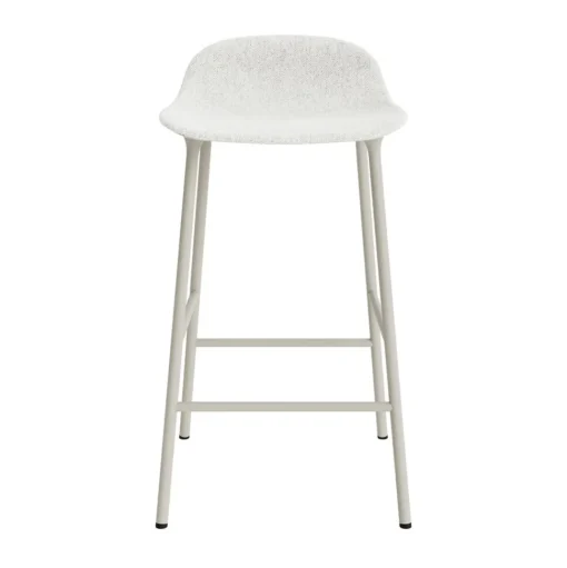 Normann Copenhagen Form Barstol 65 cm Polstret Gruppe 5 Lysegrå/Stål