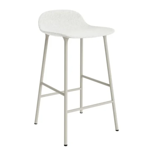 Normann Copenhagen Form Barstol 65 cm Polstret Gruppe 5 Lysegrå/Stål