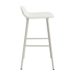 Normann Copenhagen Form Barstol 65 cm Polstret Gruppe 5 Lysegrå/Stål