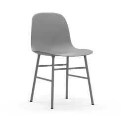 Normann Copenhagen Form Spisebordsstol Grå/Grå Stål