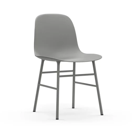 Normann Copenhagen Form Spisebordsstol Grå/Grå Stål