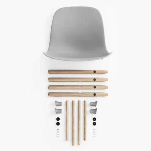 Normann Copenhagen Form Spisebordsstol Eg/Main Line Flax MLF20