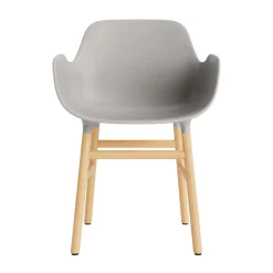 Normann Copenhagen Form Spisebordsstol Med Armlán Varm Grå/Eg