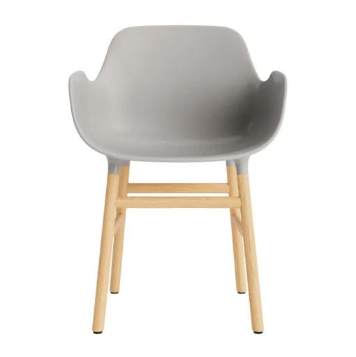 Normann Copenhagen Form Spisebordsstol Med Armlán Varm Grå/Eg