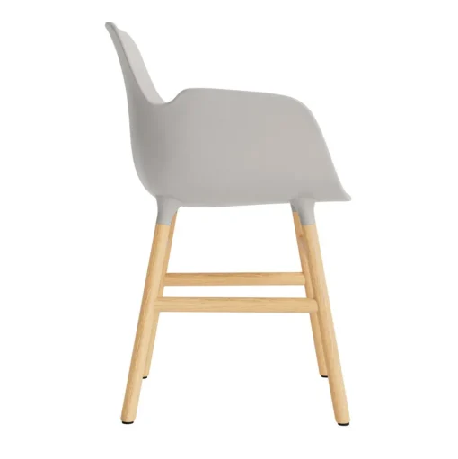 Normann Copenhagen Form Spisebordsstol Med Armlán Varm Grå/Eg