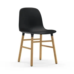 Normann Copenhagen Form Spisebordsstol Sort/Egetrá