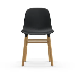 Normann Copenhagen Form Spisebordsstol Sort/Egetrá