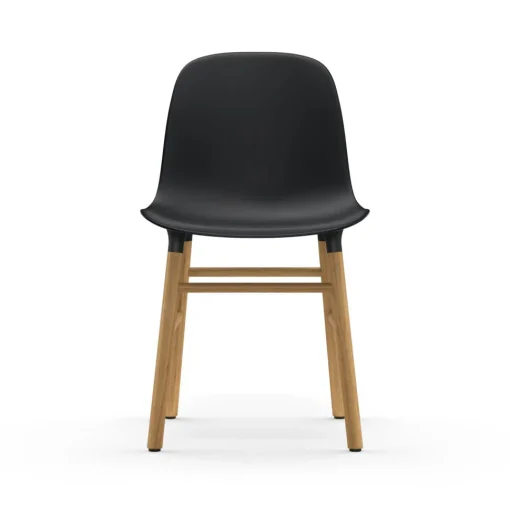 Normann Copenhagen Form Spisebordsstol Sort/Egetrá