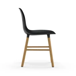 Normann Copenhagen Form Spisebordsstol Sort/Egetrá