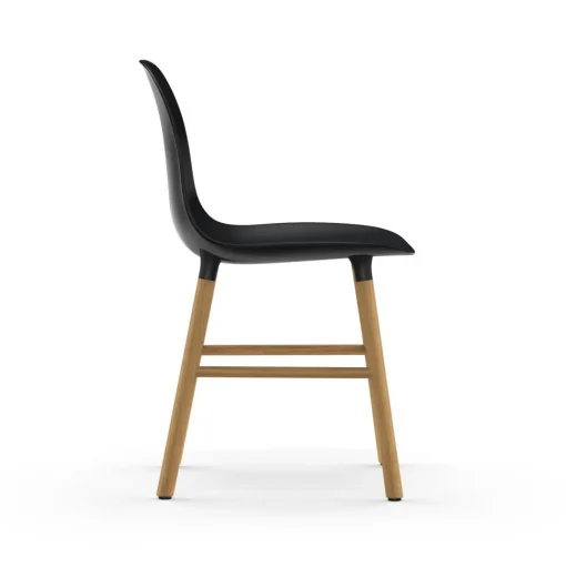 Normann Copenhagen Form Spisebordsstol Sort/Egetrá