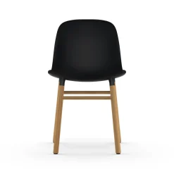 Normann Copenhagen Form Spisebordsstol Sort/Egetrá