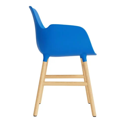 Normann Copenhagen Form Spisebordsstol Med Armlán Blå/Eg
