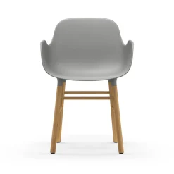 Normann Copenhagen Form Spisebordsstol med Armlán Grå/Egetrá