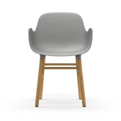 Normann Copenhagen Form Spisebordsstol med Armlán Grå/Egetrá