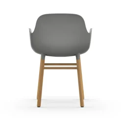 Normann Copenhagen Form Spisebordsstol med Armlán Grå/Egetrá