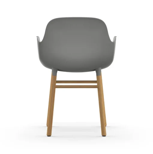 Normann Copenhagen Form Spisebordsstol med Armlán Grå/Egetrá