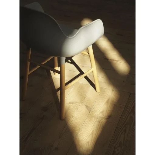 Normann Copenhagen Form Spisebordsstol med Armlán Grå/Egetrá