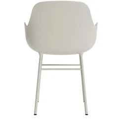 Normann Copenhagen Form Spisebordsstol Med Armlán Lysegrå/Stål