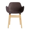 Normann Copenhagen Form Spisebordsstol Med Armlán Brun/Eg