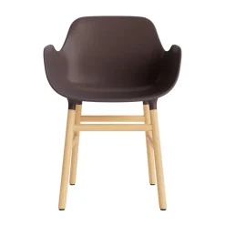 Normann Copenhagen Form Spisebordsstol Med Armlán Brun/Eg