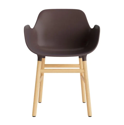 Normann Copenhagen Form Spisebordsstol Med Armlán Brun/Eg