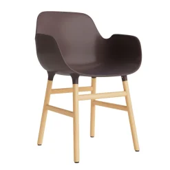 Normann Copenhagen Form Spisebordsstol Med Armlán Brun/Eg