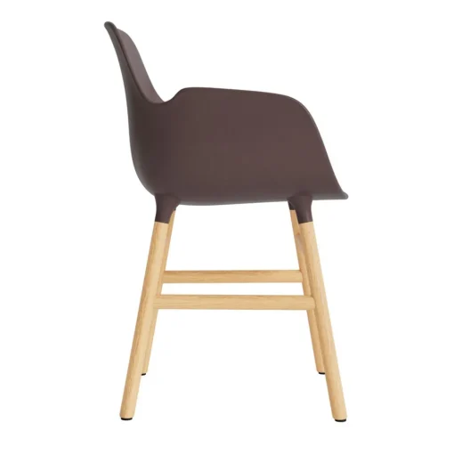Normann Copenhagen Form Spisebordsstol Med Armlán Brun/Eg