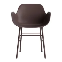 Normann Copenhagen Form Spisebordsstol Med Armlán Polstret Gruppe 5 Lysegrå/Stål