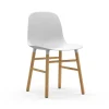 Normann Copenhagen Form Spisebordsstol Hvid/Egetrá