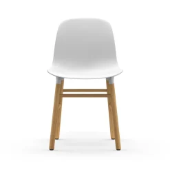 Normann Copenhagen Form Spisebordsstol Hvid/Egetrá