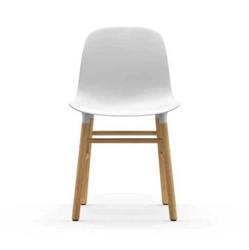 Normann Copenhagen Form Spisebordsstol Hvid/Egetrá