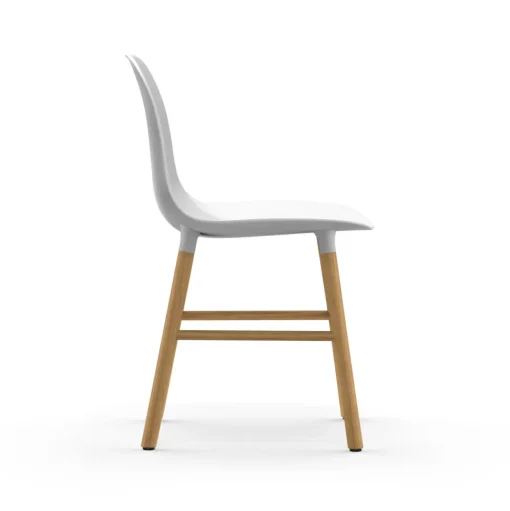 Normann Copenhagen Form Spisebordsstol Hvid/Egetrá