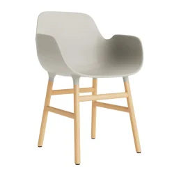 Normann Copenhagen Form Spisebordsstol Med Armlán Lysegrå/Eg